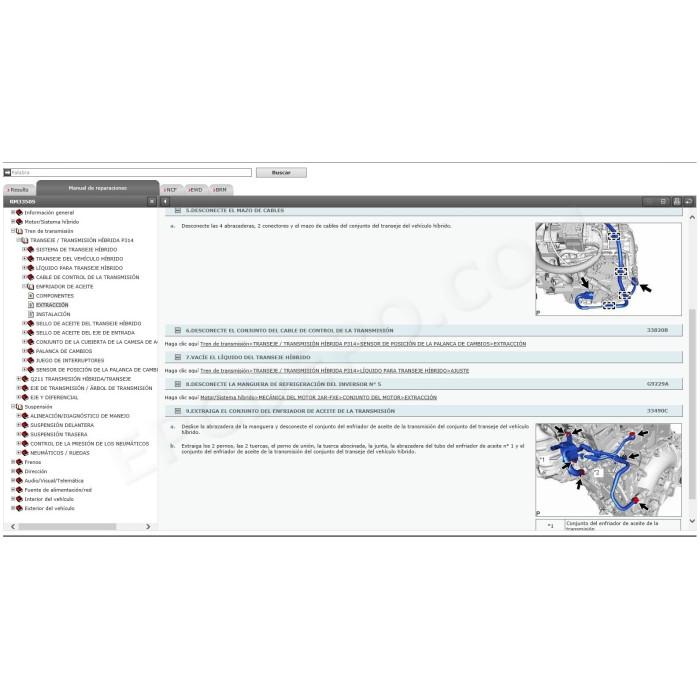 TOYOTA RAV4 HYBRID 2015 - 2018 MANUAL DE SERVICIO (Spanish)