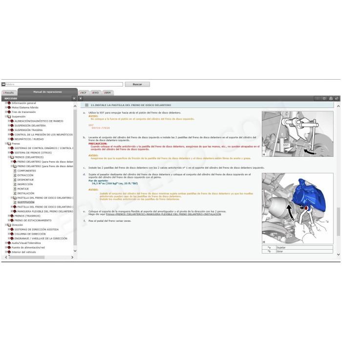TOYOTA RAV4 HYBRID 2015 - 2018 MANUAL DE SERVICIO (Spanish)