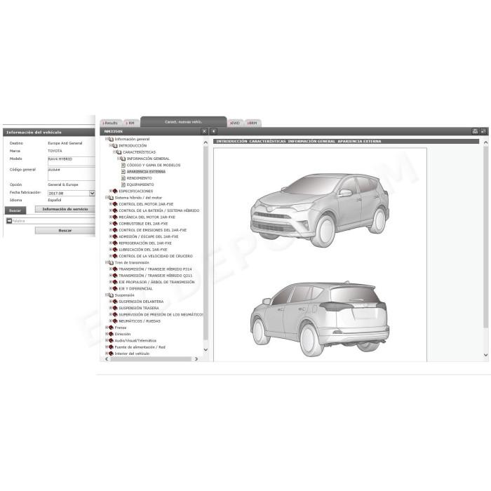 TOYOTA RAV4 HYBRID 2015 - 2018 MANUAL DE SERVICIO (Spanish)