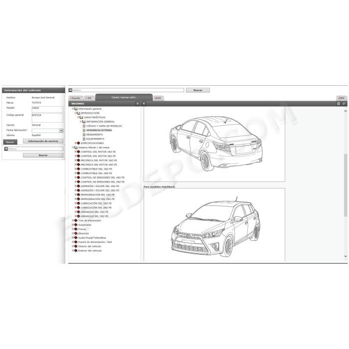 TOYOTA YARIS 2013 - 2017 MANUAL DE SERVICIO (Spanish)