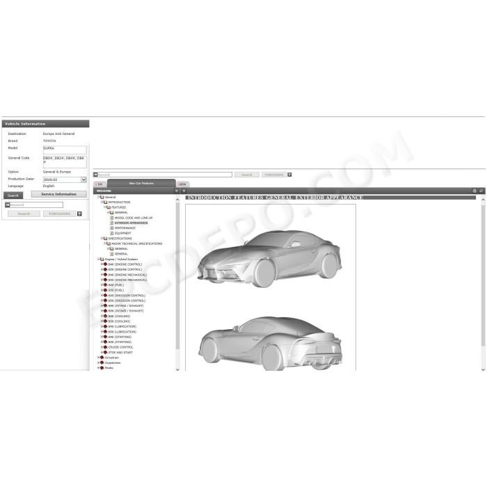 TOYOTA SUPRA 2019 - 2026 SERVICE & REPAIR MANUAL