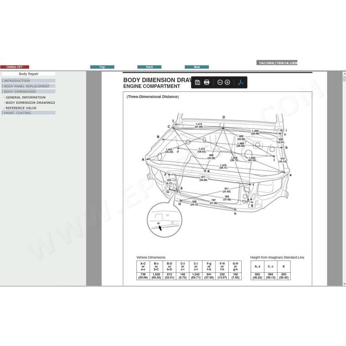 TOYOTA TACOMA 2004 - 2015 SERVICE & REPAIR MANUAL