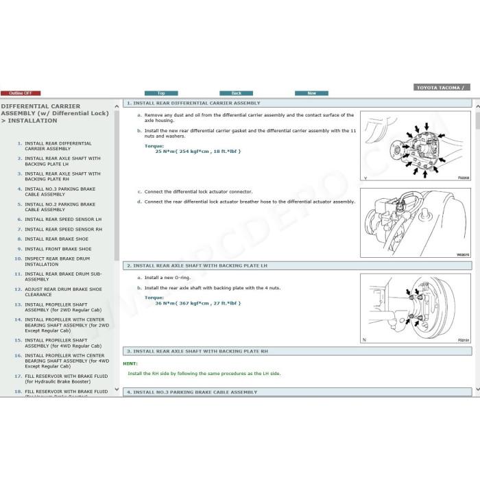 TOYOTA TACOMA 2004 - 2015 SERVICE & REPAIR MANUAL
