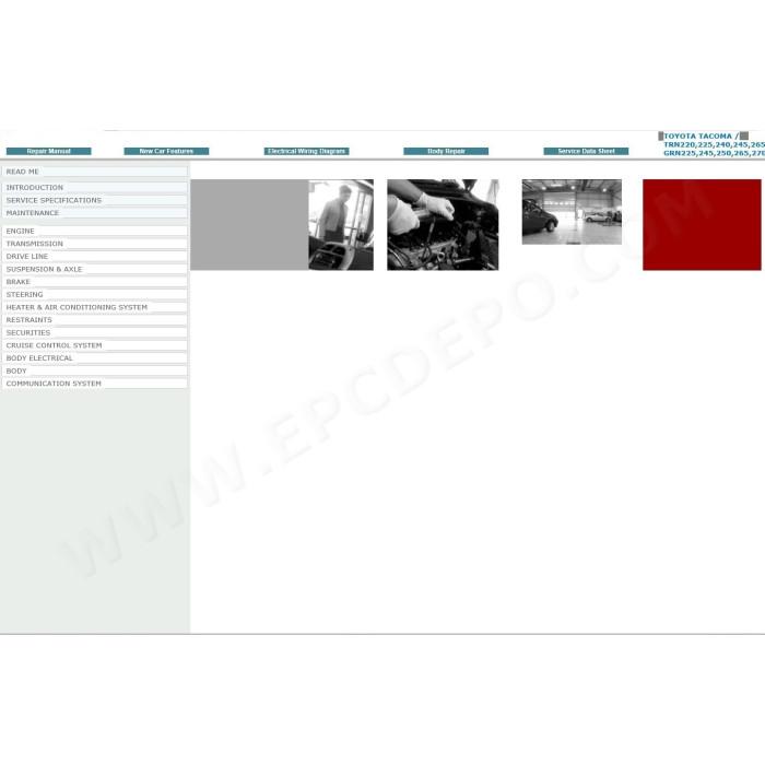 TOYOTA TACOMA 2004 - 2015 SERVICE & REPAIR MANUAL