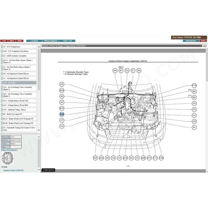 TOYOTA TACOMA 2004 - 2015 SERVICE & REPAIR MANUAL