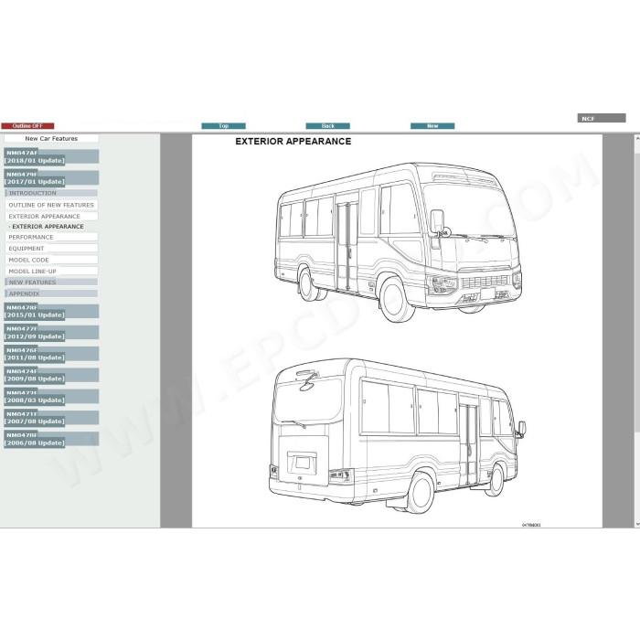 toyota coaster bus 1997 - 2018 service repair manual