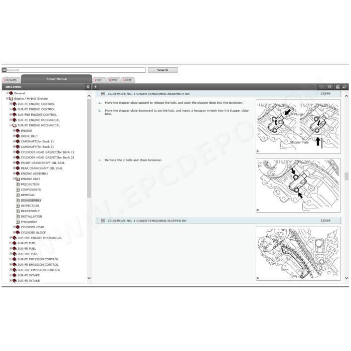 TOYOTA TUNDRA 2015 - 2021 SERVICE & REPAIR MANUAL