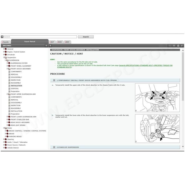 TOYOTA TUNDRA 2015 - 2021 SERVICE & REPAIR MANUAL