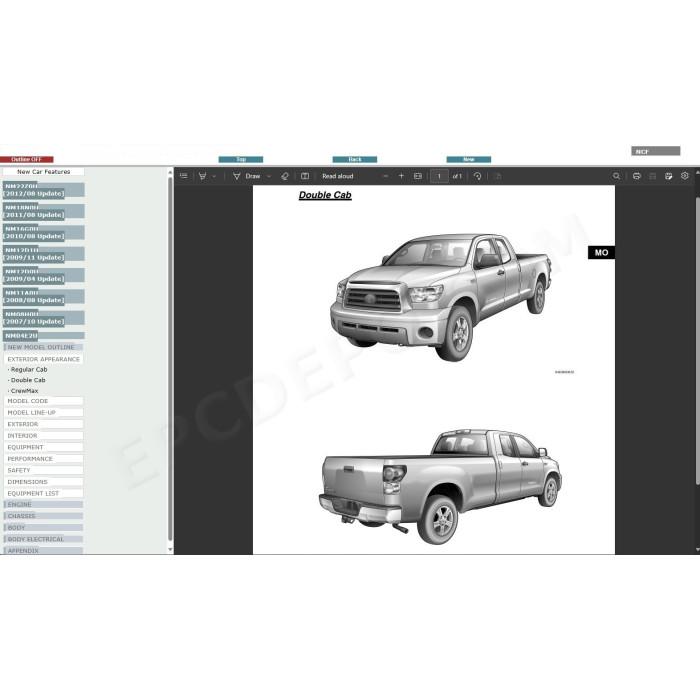 TOYOTA TUNDRA 2006 - 2015 SERVICE & REPAIR MANUAL