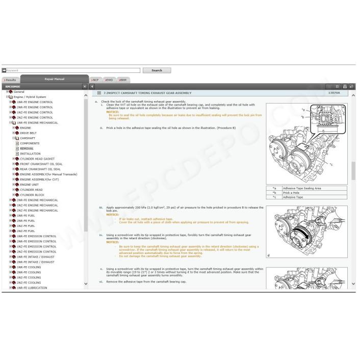 TOYOTA YARIS 2013 - 2022 SERVICE & REPAIR MANUAL