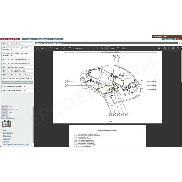 TOYOTA YARIS 2011 - 2014 SERVICE & REPAIR MANUAL