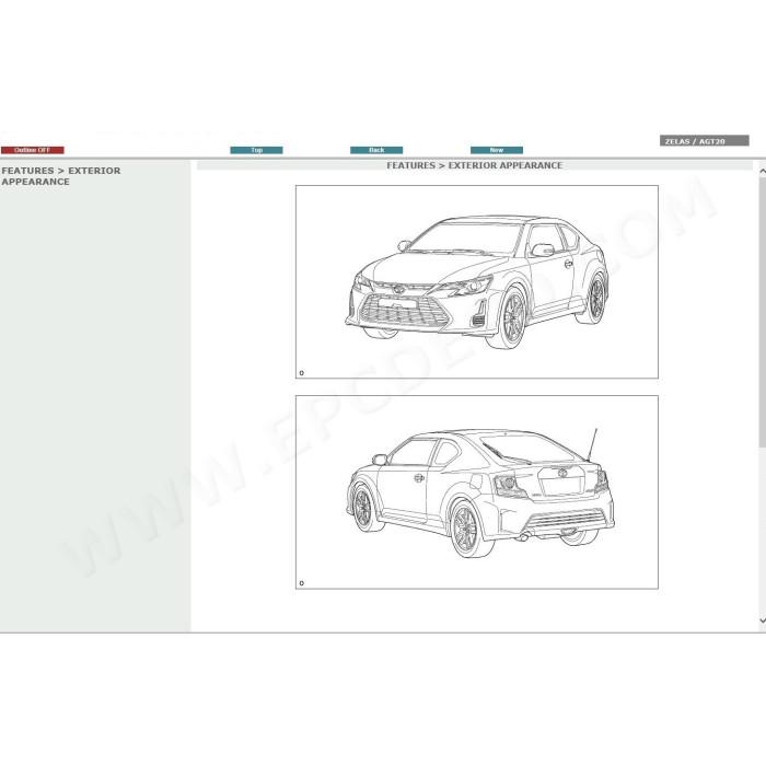 TOYOTA ZELAS 2010 - 2016 SERVICE & REPAIR MANUAL