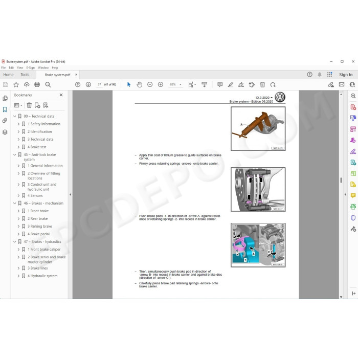 Volkswagen ID3 2019 - 2023 service & repair manual