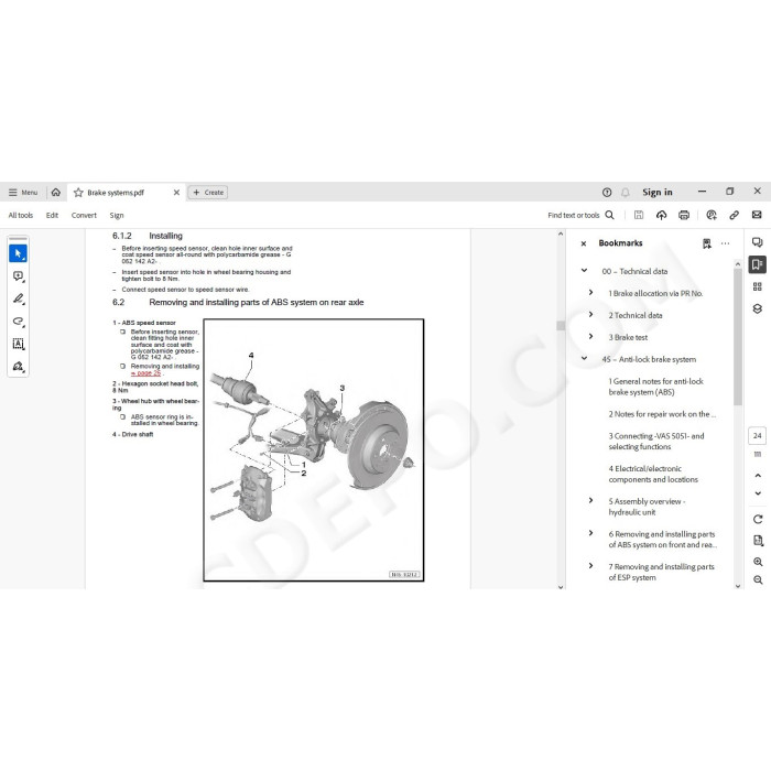 Volkswagen Touareg 2010 - 2014 service manual