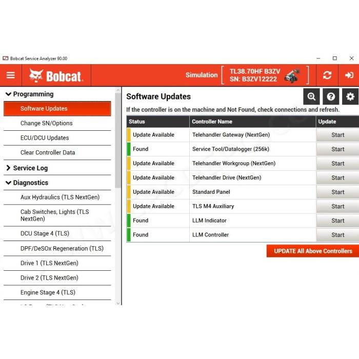 BOBCAT SERVICE ANALYZER 2022 90.00