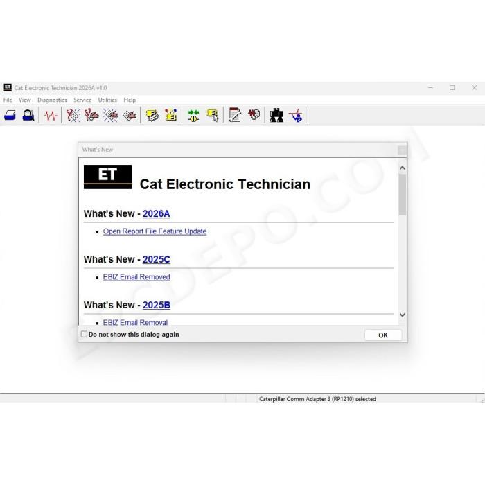 CATERPILLAR CAT ELECTRONIC TECHNICIAN ET2026A