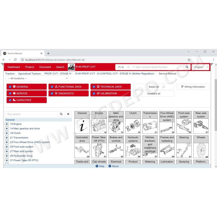 eTimGo offline CNH Agriculture & Construction service tool 09.2026