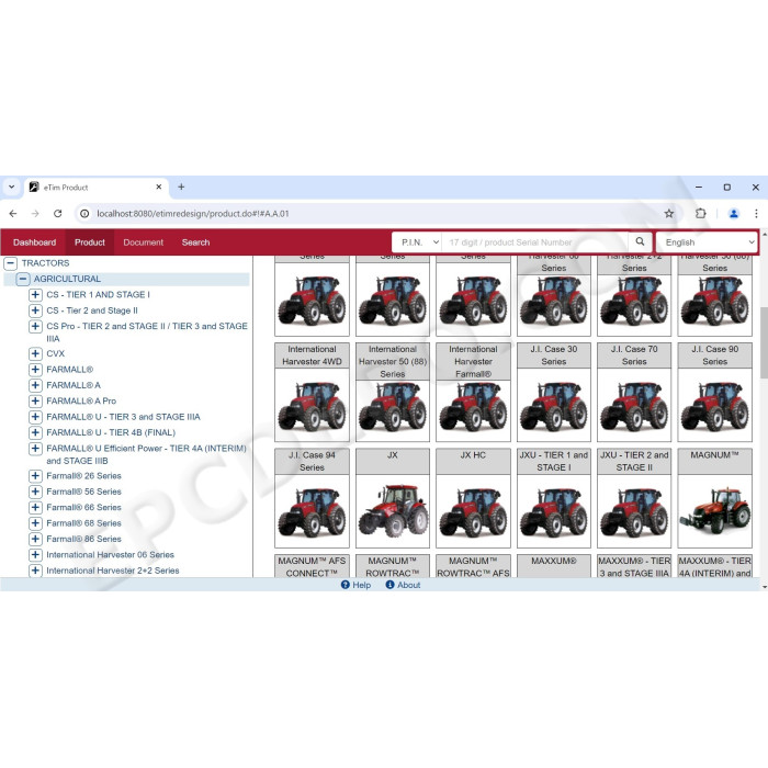 eTimGo offline CNH Agriculture & Construction service tool 01.2024