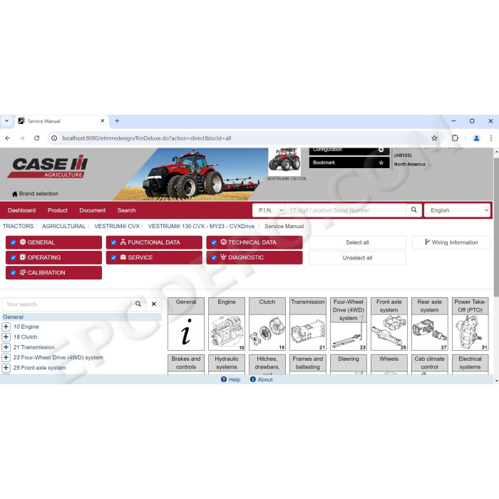 eTimGo offline CNH Agriculture & Construction service tool 04.2025