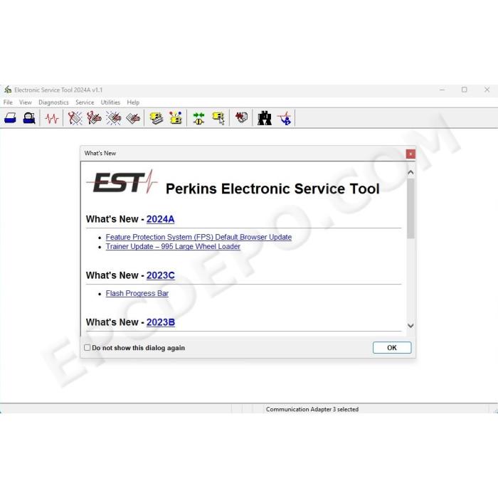PERKINS ELECTRONIC SERVICE TOOL EST2024A