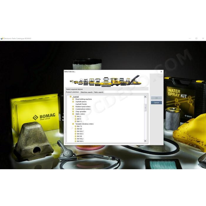 Bomag CE Construction EPC spare parts catalog 2021