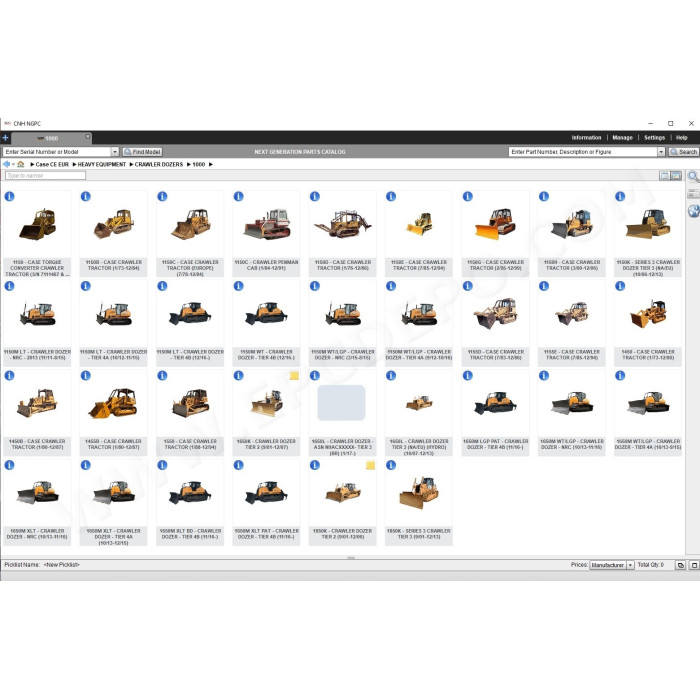 Case Construction CE Europe EPC spare parts catalog 2019
