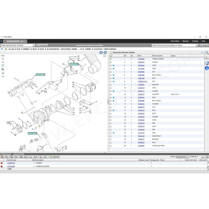 Case Construction CE Europe EPC spare parts catalog 2019