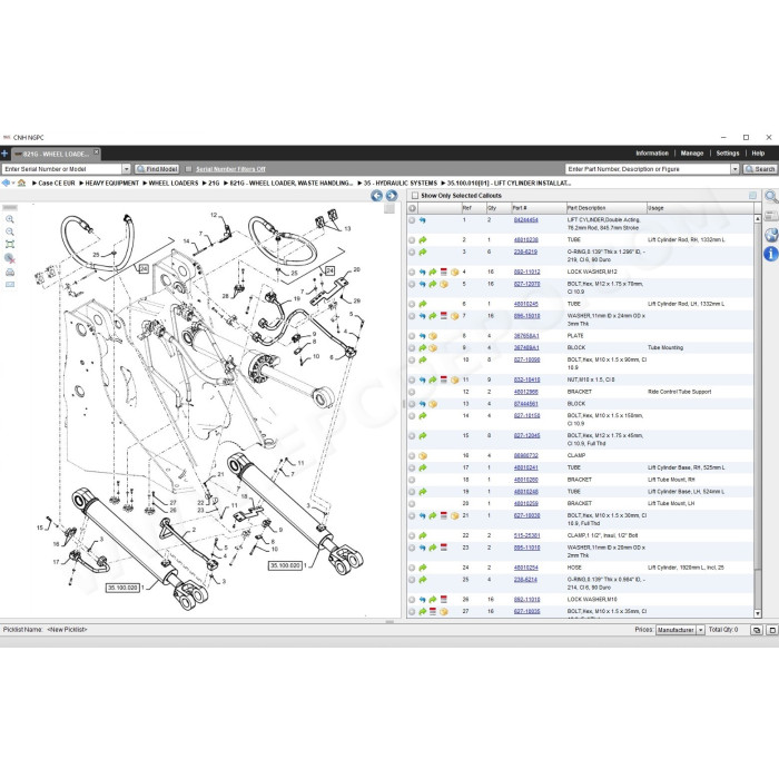 Case Construction CE Europe EPC spare parts catalog 2019