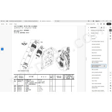 Hitachi Excavator Zaxis ZX130-7 ZX130LCN-7 spare parts manual