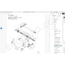 Hitachi Excavator Zaxis ZX130-7 ZX130LCN-7 spare parts manual