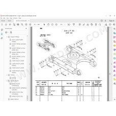 Hitachi Excavator Zaxis ZX135US ZX135US-E ZX135USK spare parts manual