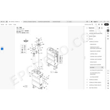 Hitachi Excavator Zaxis ZX135US-7 spare parts manual