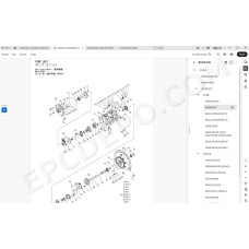 Hitachi Excavator Zaxis ZX135US-7 spare parts manual