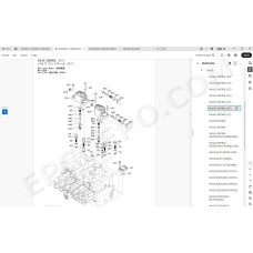 Hitachi Excavator Zaxis ZX135US-7 spare parts manual