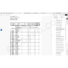 Hitachi Excavator Zaxis ZX135US-7 spare parts manual