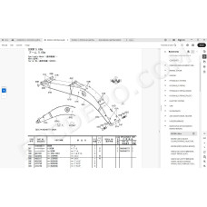 Hitachi Excavator Zaxis ZX210LC-7 ZX210LCN-7 ZX240N-7 spare parts manual