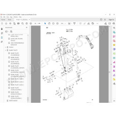 Hitachi Excavator Zaxis ZX225US-3 ZX225USLC-3 spare parts manual