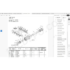 Hitachi Excavator Zaxis ZX225USLC-7 ZX225USRLC-7 spare parts manual