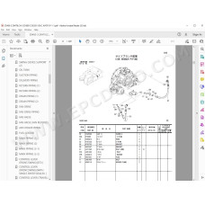 Hitachi Excavator Zaxis ZX450-3 ZX450LC-3 ZX470H-3 ZX470LCH-3 ZX500LC-3 ZX520LCH-3 spare parts manual