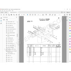 Hitachi Excavator Zaxis ZX500LC ZX500LCH spare parts manual
