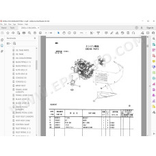 Hitachi Excavator Zaxis ZX50U-2 spare parts manual