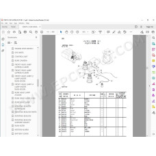 Hitachi Excavator Zaxis ZX850-3 ZX850LC-3 ZX870H-3 ZX870LCH-3 spare parts manual