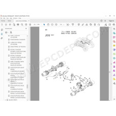 Hitachi Wheeled Excavator Zaxis ZX190W-3 spare parts manual