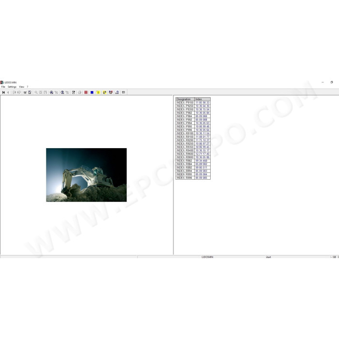 Liebherr Lidos MIN Mining Excavator EPC spare parts catalog + service offline 2022