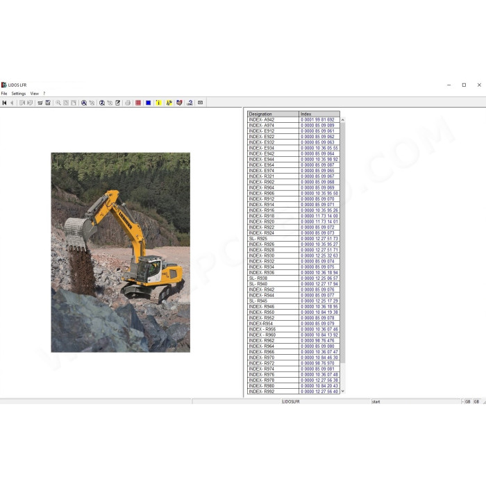 Liebherr Lidos LHB LFR LBH LWT COT EPC parts catalog + service offline 2022