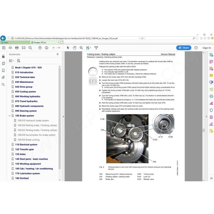Liebherr Lidos LHB LFR LBH LWT COT EPC parts catalog + service offline 2022