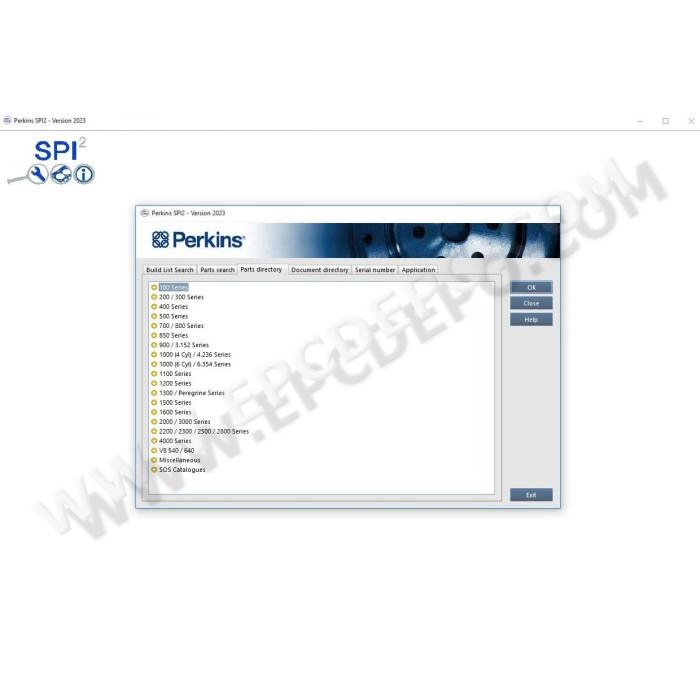 PERKINS SPI 2023A EPC PARTS CATALOG + EST2025A
