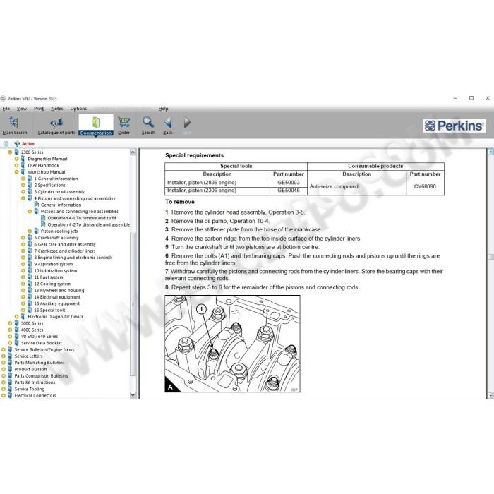 PERKINS SPI 2023A EPC PARTS CATALOG + EST2025A