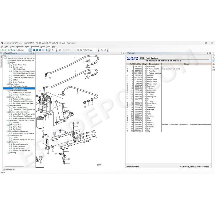VOLVO PENTA EPC SPARE PARTS CATALOG 2024