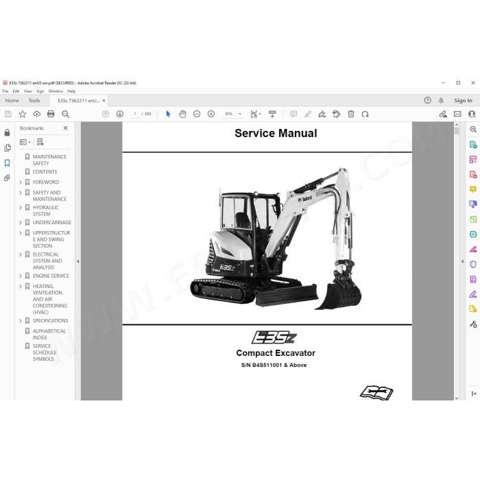 Bobcat Service & Repair Documentation Library 2019